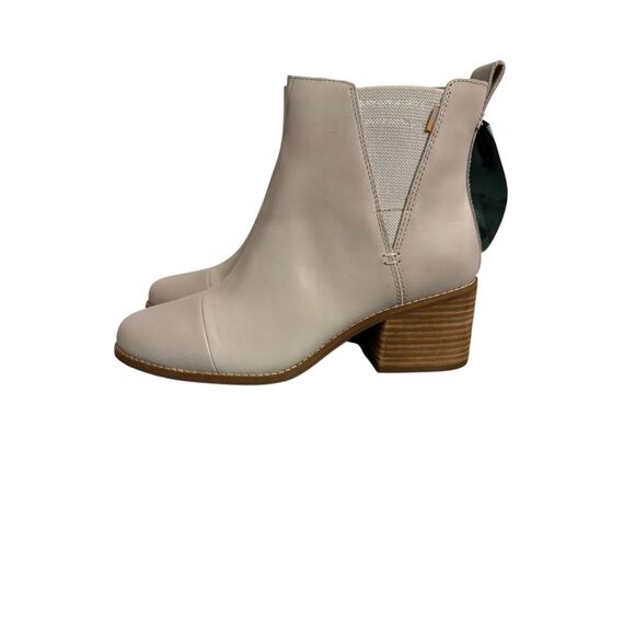 🟢Brand New Toms Glacier Grey Leather Esme Ankle Boots Size 9.5 - Picture 8 of 13